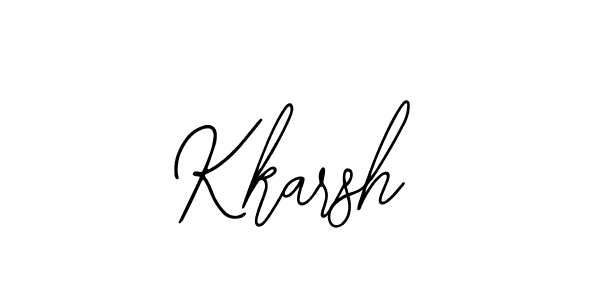 How to make Kkarsh name signature. Use Bearetta-2O07w style for creating short signs online. This is the latest handwritten sign. Kkarsh signature style 12 images and pictures png