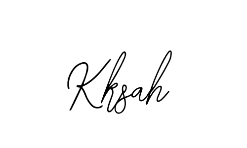 The best way (Bearetta-2O07w) to make a short signature is to pick only two or three words in your name. The name Kksah include a total of six letters. For converting this name. Kksah signature style 12 images and pictures png