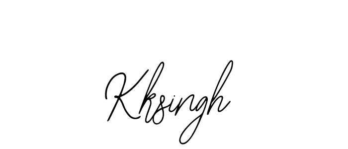 How to make Kksingh name signature. Use Bearetta-2O07w style for creating short signs online. This is the latest handwritten sign. Kksingh signature style 12 images and pictures png