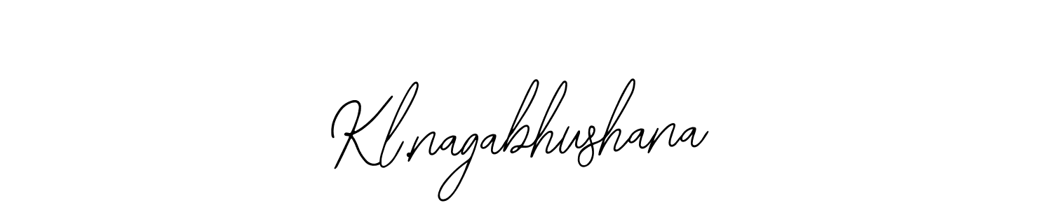 Use a signature maker to create a handwritten signature online. With this signature software, you can design (Bearetta-2O07w) your own signature for name Kl.nagabhushana. Kl.nagabhushana signature style 12 images and pictures png