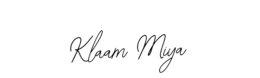 Also we have Klaam Miya name is the best signature style. Create professional handwritten signature collection using Bearetta-2O07w autograph style. Klaam Miya signature style 12 images and pictures png