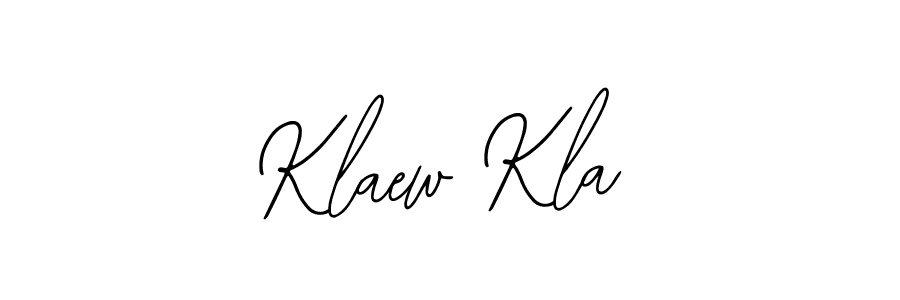 Design your own signature with our free online signature maker. With this signature software, you can create a handwritten (Bearetta-2O07w) signature for name Klaew Kla. Klaew Kla signature style 12 images and pictures png