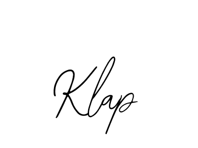 How to make Klap name signature. Use Bearetta-2O07w style for creating short signs online. This is the latest handwritten sign. Klap signature style 12 images and pictures png
