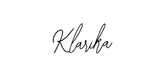 The best way (Bearetta-2O07w) to make a short signature is to pick only two or three words in your name. The name Klarika include a total of six letters. For converting this name. Klarika signature style 12 images and pictures png
