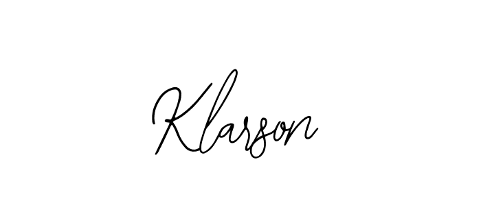 Design your own signature with our free online signature maker. With this signature software, you can create a handwritten (Bearetta-2O07w) signature for name Klarson. Klarson signature style 12 images and pictures png
