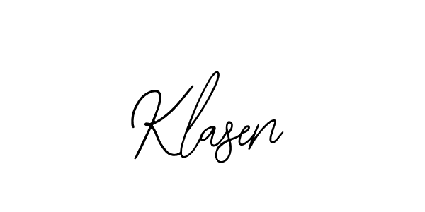 How to make Klasen signature? Bearetta-2O07w is a professional autograph style. Create handwritten signature for Klasen name. Klasen signature style 12 images and pictures png