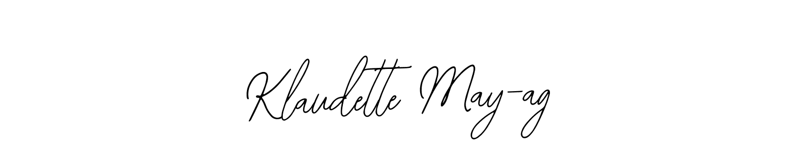 Similarly Bearetta-2O07w is the best handwritten signature design. Signature creator online .You can use it as an online autograph creator for name Klaudette May-ag. Klaudette May-ag signature style 12 images and pictures png