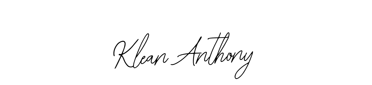 How to make Klean Anthony name signature. Use Bearetta-2O07w style for creating short signs online. This is the latest handwritten sign. Klean Anthony signature style 12 images and pictures png