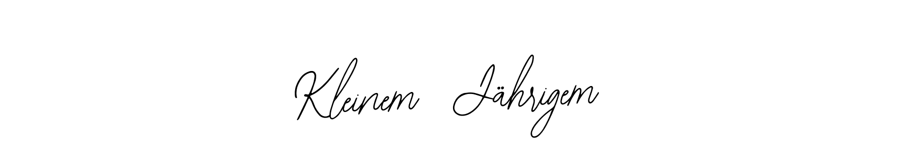 Design your own signature with our free online signature maker. With this signature software, you can create a handwritten (Bearetta-2O07w) signature for name Kleinem  Jährigem. Kleinem  Jährigem signature style 12 images and pictures png