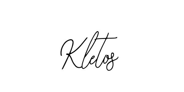 The best way (Bearetta-2O07w) to make a short signature is to pick only two or three words in your name. The name Kletos include a total of six letters. For converting this name. Kletos signature style 12 images and pictures png
