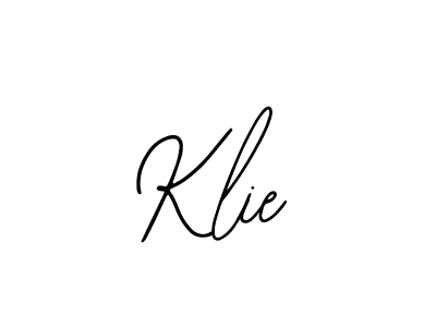 Use a signature maker to create a handwritten signature online. With this signature software, you can design (Bearetta-2O07w) your own signature for name Klie. Klie signature style 12 images and pictures png