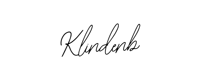 How to make Klindenb name signature. Use Bearetta-2O07w style for creating short signs online. This is the latest handwritten sign. Klindenb signature style 12 images and pictures png