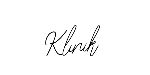 Design your own signature with our free online signature maker. With this signature software, you can create a handwritten (Bearetta-2O07w) signature for name Klinik. Klinik signature style 12 images and pictures png