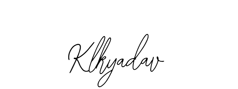 The best way (Bearetta-2O07w) to make a short signature is to pick only two or three words in your name. The name Klkyadav include a total of six letters. For converting this name. Klkyadav signature style 12 images and pictures png