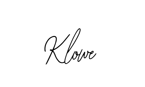 Klowe stylish signature style. Best Handwritten Sign (Bearetta-2O07w) for my name. Handwritten Signature Collection Ideas for my name Klowe. Klowe signature style 12 images and pictures png