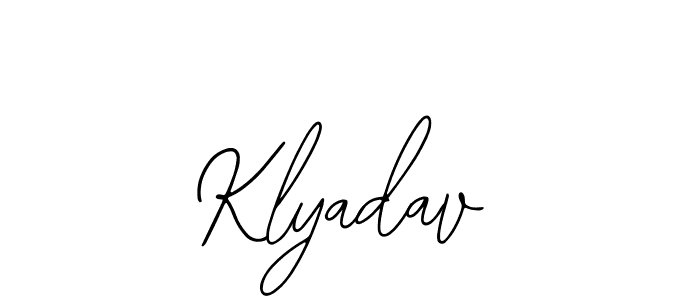 Make a beautiful signature design for name Klyadav. With this signature (Bearetta-2O07w) style, you can create a handwritten signature for free. Klyadav signature style 12 images and pictures png