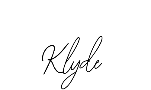 Klyde stylish signature style. Best Handwritten Sign (Bearetta-2O07w) for my name. Handwritten Signature Collection Ideas for my name Klyde. Klyde signature style 12 images and pictures png