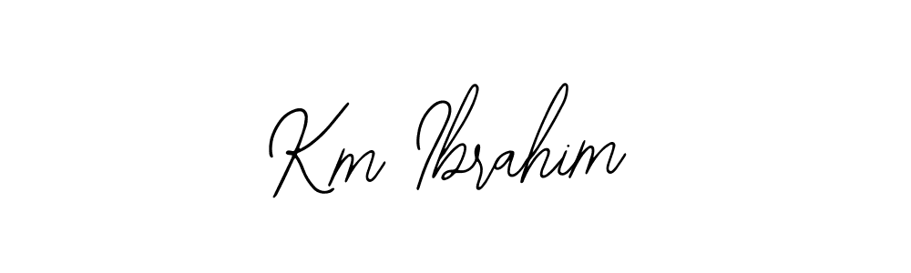 Design your own signature with our free online signature maker. With this signature software, you can create a handwritten (Bearetta-2O07w) signature for name Km Ibrahim. Km Ibrahim signature style 12 images and pictures png