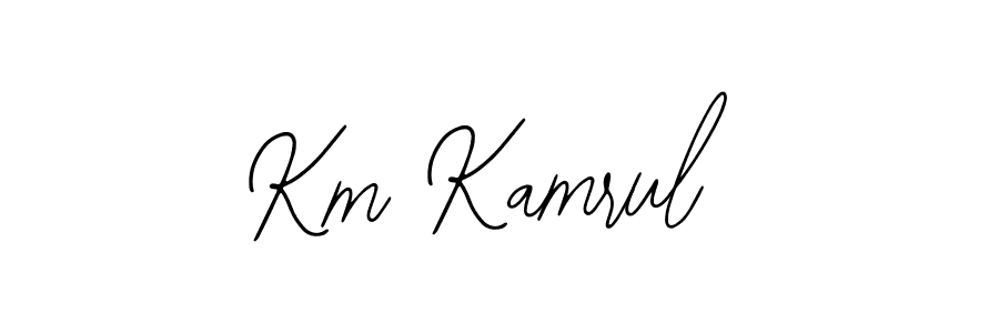 The best way (Bearetta-2O07w) to make a short signature is to pick only two or three words in your name. The name Km Kamrul include a total of six letters. For converting this name. Km Kamrul signature style 12 images and pictures png