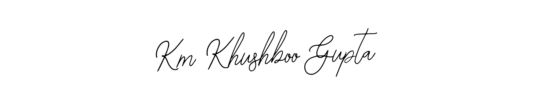 Make a short Km Khushboo Gupta signature style. Manage your documents anywhere anytime using Bearetta-2O07w. Create and add eSignatures, submit forms, share and send files easily. Km Khushboo Gupta signature style 12 images and pictures png