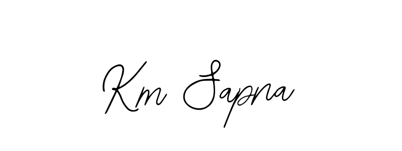 Also You can easily find your signature by using the search form. We will create Km Sapna name handwritten signature images for you free of cost using Bearetta-2O07w sign style. Km Sapna signature style 12 images and pictures png
