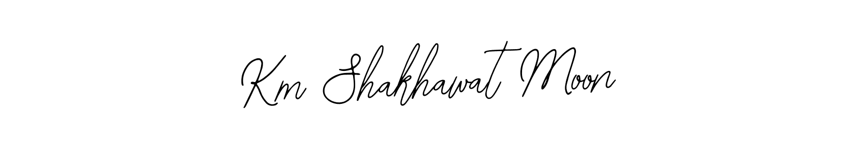 if you are searching for the best signature style for your name Km Shakhawat Moon. so please give up your signature search. here we have designed multiple signature styles  using Bearetta-2O07w. Km Shakhawat Moon signature style 12 images and pictures png