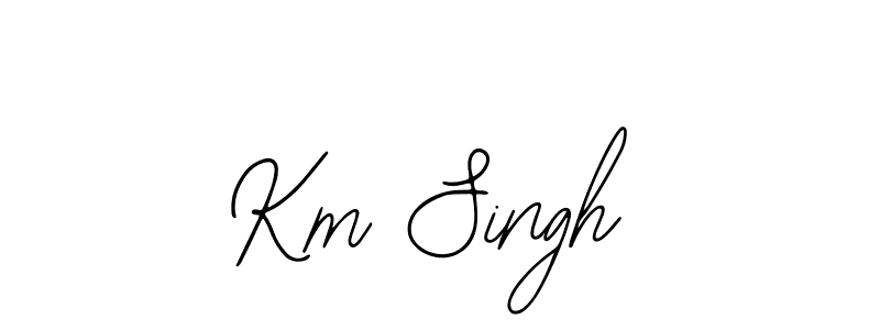 Use a signature maker to create a handwritten signature online. With this signature software, you can design (Bearetta-2O07w) your own signature for name Km Singh. Km Singh signature style 12 images and pictures png