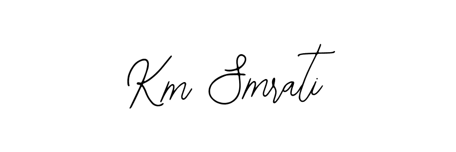 Design your own signature with our free online signature maker. With this signature software, you can create a handwritten (Bearetta-2O07w) signature for name Km Smrati. Km Smrati signature style 12 images and pictures png