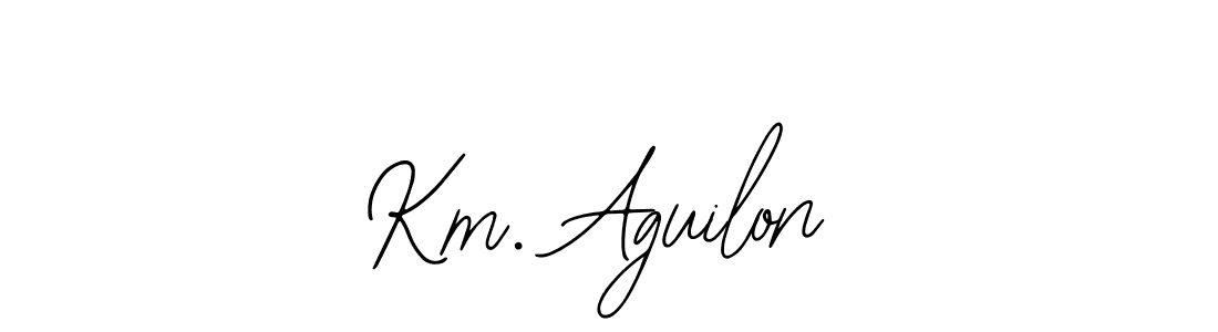 Make a beautiful signature design for name Km. Aguilon. With this signature (Bearetta-2O07w) style, you can create a handwritten signature for free. Km. Aguilon signature style 12 images and pictures png