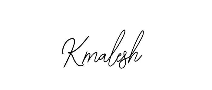 Use a signature maker to create a handwritten signature online. With this signature software, you can design (Bearetta-2O07w) your own signature for name Kmalesh. Kmalesh signature style 12 images and pictures png