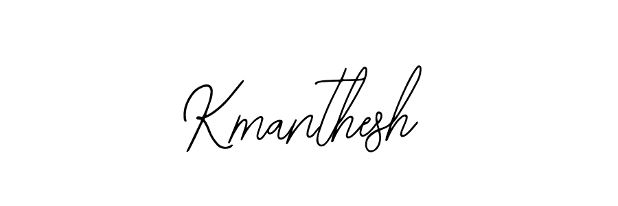 Kmanthesh stylish signature style. Best Handwritten Sign (Bearetta-2O07w) for my name. Handwritten Signature Collection Ideas for my name Kmanthesh. Kmanthesh signature style 12 images and pictures png