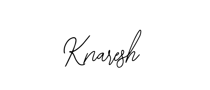How to make Knaresh signature? Bearetta-2O07w is a professional autograph style. Create handwritten signature for Knaresh name. Knaresh signature style 12 images and pictures png