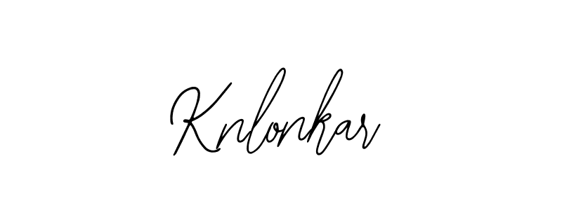 Design your own signature with our free online signature maker. With this signature software, you can create a handwritten (Bearetta-2O07w) signature for name Knlonkar. Knlonkar signature style 12 images and pictures png