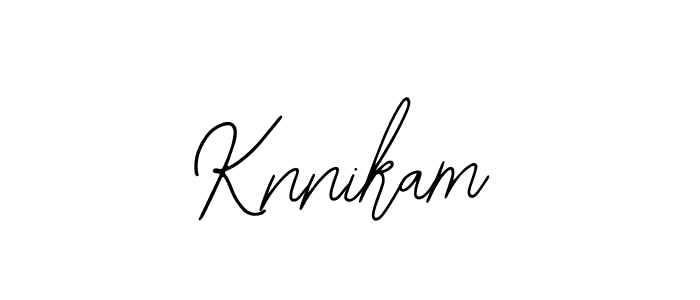 How to make Knnikam name signature. Use Bearetta-2O07w style for creating short signs online. This is the latest handwritten sign. Knnikam signature style 12 images and pictures png