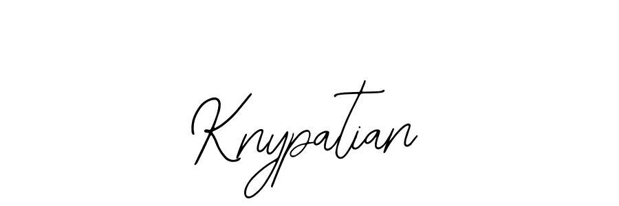 How to make Knypatian signature? Bearetta-2O07w is a professional autograph style. Create handwritten signature for Knypatian name. Knypatian signature style 12 images and pictures png