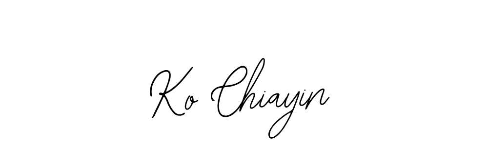 Use a signature maker to create a handwritten signature online. With this signature software, you can design (Bearetta-2O07w) your own signature for name Ko Chiayin. Ko Chiayin signature style 12 images and pictures png