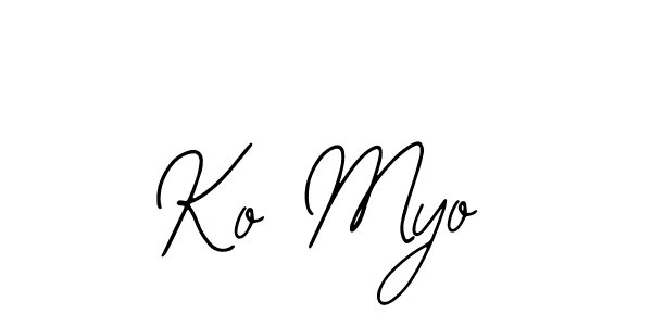 Make a beautiful signature design for name Ko Myo. With this signature (Bearetta-2O07w) style, you can create a handwritten signature for free. Ko Myo signature style 12 images and pictures png