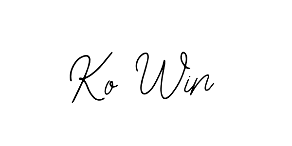 Also we have Ko Win name is the best signature style. Create professional handwritten signature collection using Bearetta-2O07w autograph style. Ko Win signature style 12 images and pictures png