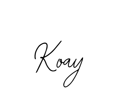 How to make Koay signature? Bearetta-2O07w is a professional autograph style. Create handwritten signature for Koay name. Koay signature style 12 images and pictures png