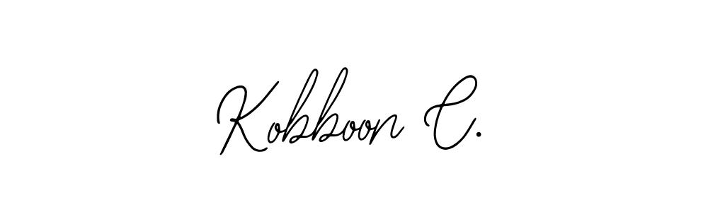 if you are searching for the best signature style for your name Kobboon C.. so please give up your signature search. here we have designed multiple signature styles  using Bearetta-2O07w. Kobboon C. signature style 12 images and pictures png