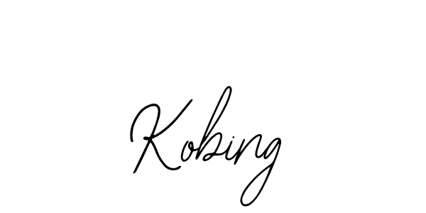 if you are searching for the best signature style for your name Kobing. so please give up your signature search. here we have designed multiple signature styles  using Bearetta-2O07w. Kobing signature style 12 images and pictures png