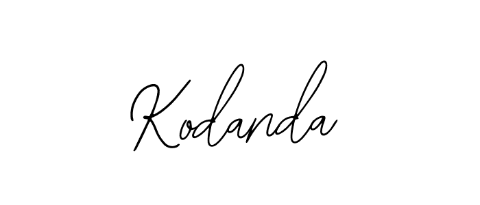 Design your own signature with our free online signature maker. With this signature software, you can create a handwritten (Bearetta-2O07w) signature for name Kodanda. Kodanda signature style 12 images and pictures png