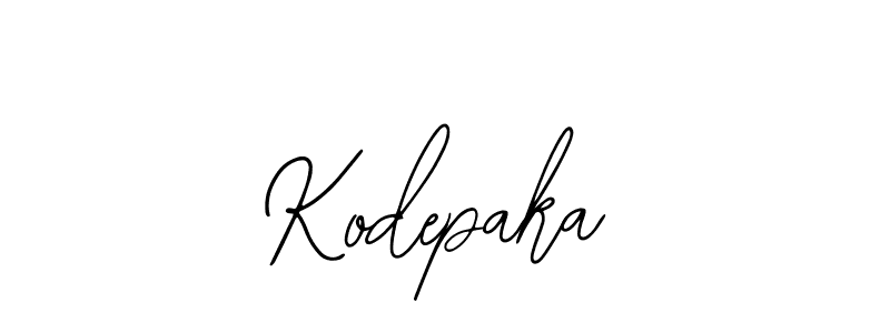 How to make Kodepaka signature? Bearetta-2O07w is a professional autograph style. Create handwritten signature for Kodepaka name. Kodepaka signature style 12 images and pictures png