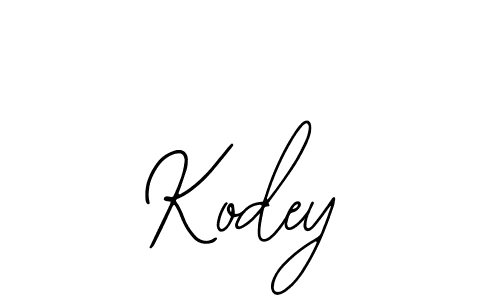 Design your own signature with our free online signature maker. With this signature software, you can create a handwritten (Bearetta-2O07w) signature for name Kodey. Kodey signature style 12 images and pictures png