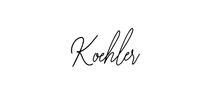 Use a signature maker to create a handwritten signature online. With this signature software, you can design (Bearetta-2O07w) your own signature for name Koehler. Koehler signature style 12 images and pictures png