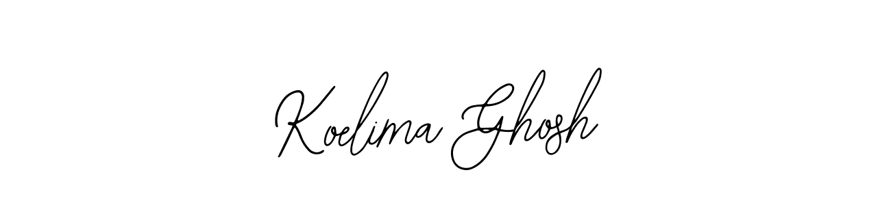 if you are searching for the best signature style for your name Koelima Ghosh. so please give up your signature search. here we have designed multiple signature styles  using Bearetta-2O07w. Koelima Ghosh signature style 12 images and pictures png