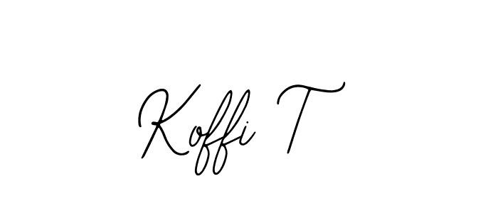 How to Draw Koffi T signature style? Bearetta-2O07w is a latest design signature styles for name Koffi T. Koffi T signature style 12 images and pictures png