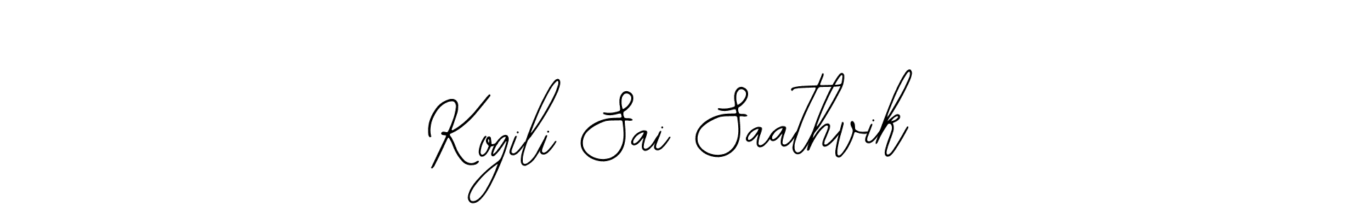 You can use this online signature creator to create a handwritten signature for the name Kogili Sai Saathvik. This is the best online autograph maker. Kogili Sai Saathvik signature style 12 images and pictures png