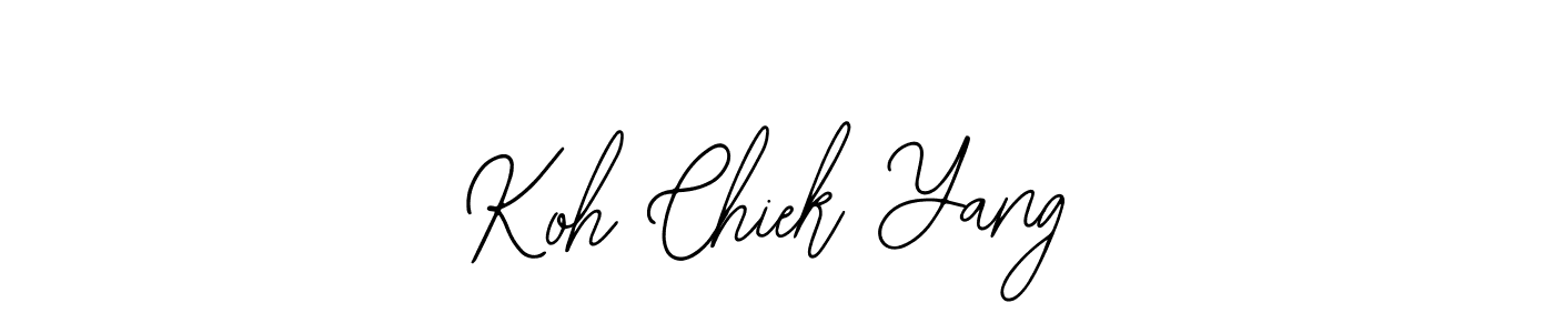 How to make Koh Chiek Yang signature? Bearetta-2O07w is a professional autograph style. Create handwritten signature for Koh Chiek Yang name. Koh Chiek Yang signature style 12 images and pictures png
