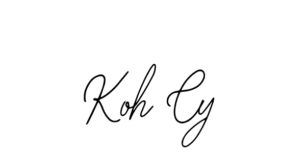 You should practise on your own different ways (Bearetta-2O07w) to write your name (Koh Cy) in signature. don't let someone else do it for you. Koh Cy signature style 12 images and pictures png